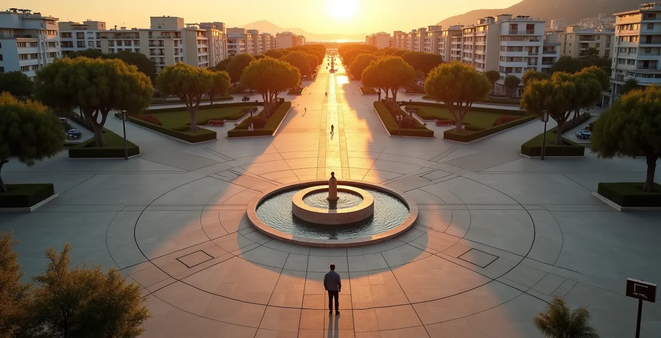 Mapa conceptual de oportunidades profesionales y calidad de vida en diferentes ciudades españolas