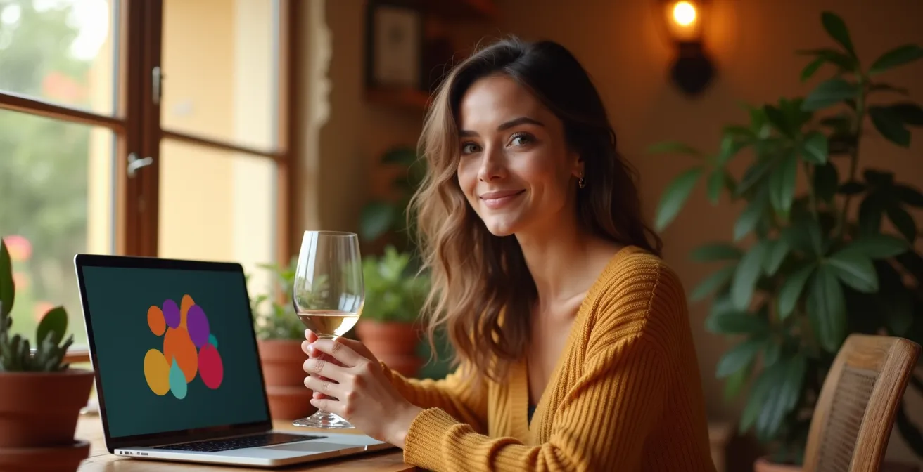 Equipo diverso participando en actividad virtual desde sus hogares