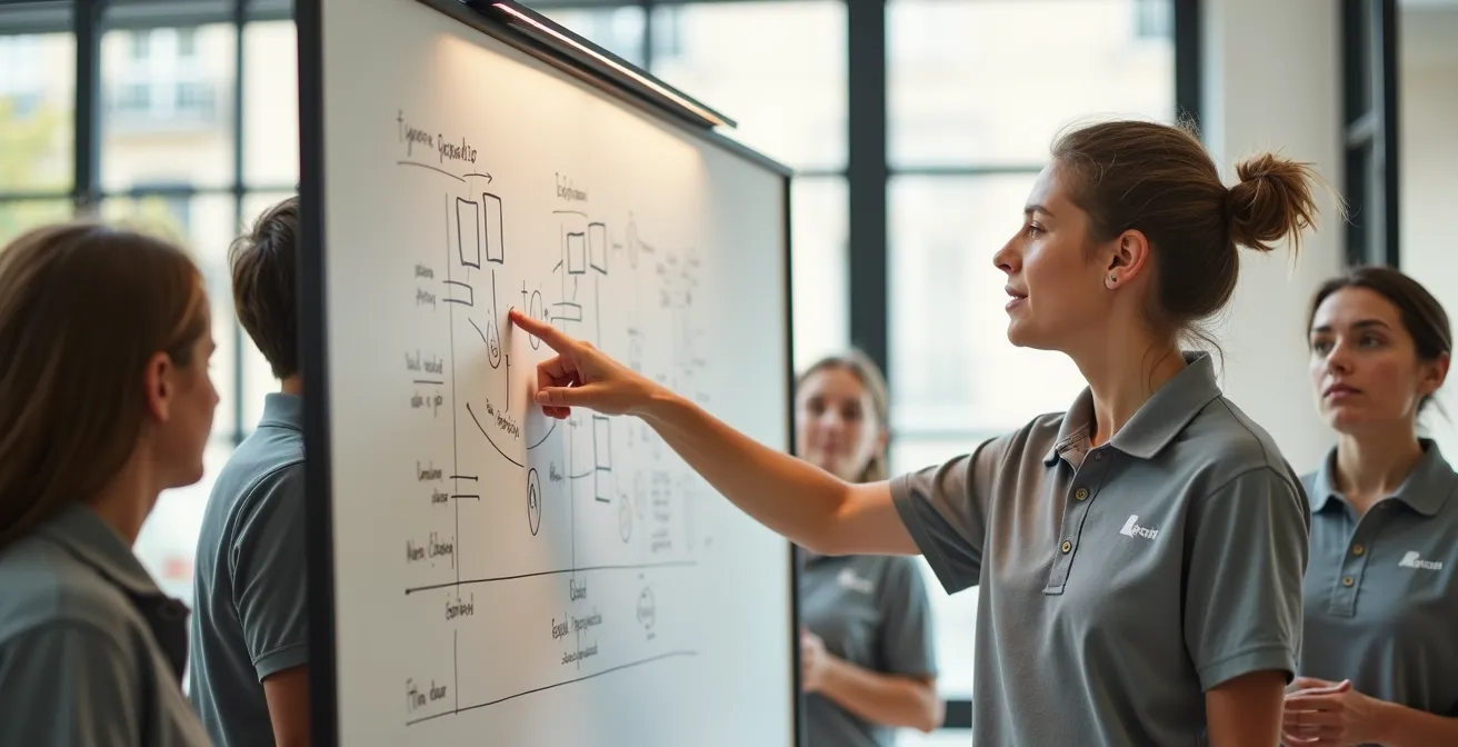 Voluntarios organizando evento corporativo en fundación española